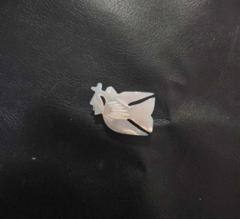 Mother Of Pearl Dove Of Peace Brooch